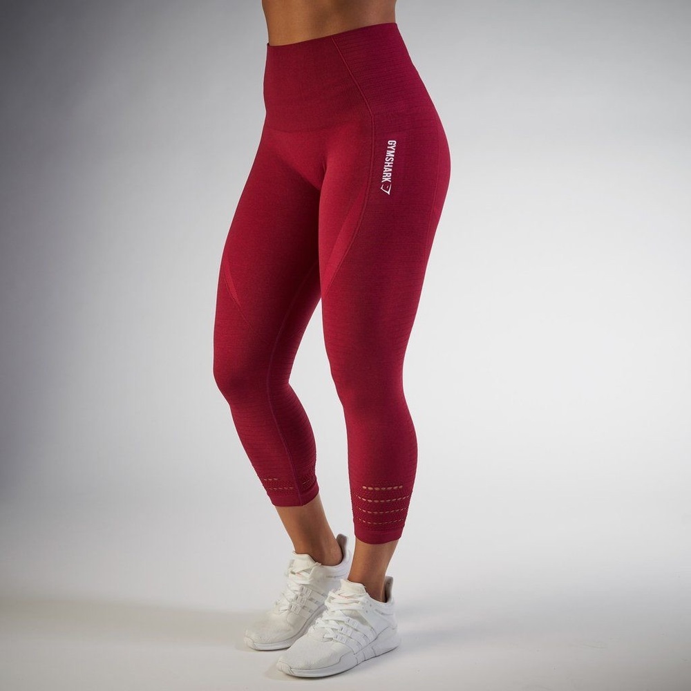 Gymshark cropped “Beet” leggings